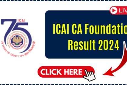 ICAI CA Foundation Result 2024 Live