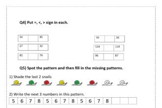 Maths Worksheets for Class 1 (3)