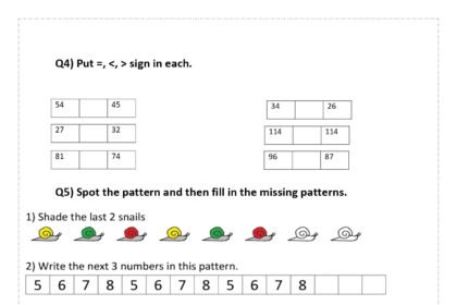 Maths Worksheets for Class 1 (3)