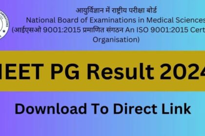 NEET PG 2024 Results